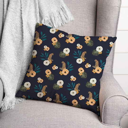 Tropical Jag Throw Pillow